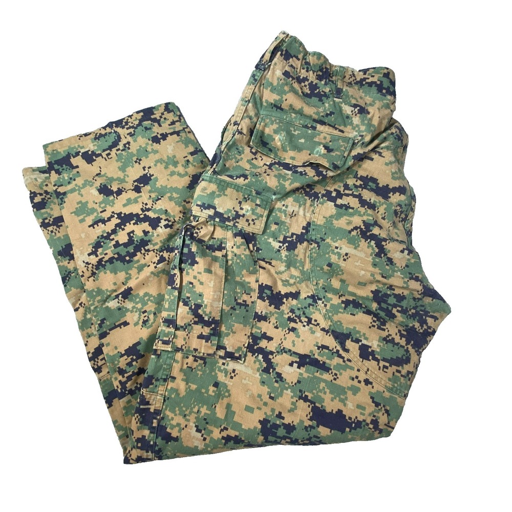 Military Camo Pants Mens XL Digital Camo Combat Cargo Tactical Army Pocket Tree